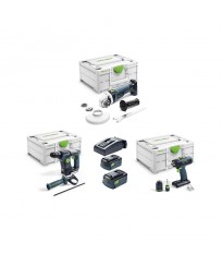 Pack perceuse visseuse T 18+3 + perforateur BHC 18 + meuleuse d'angle AGC 18 FESTOOL