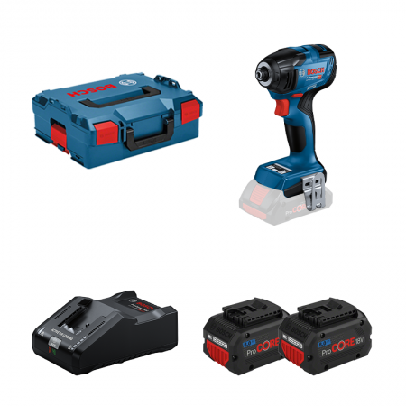 Visseuse à chocs GDR 18V-210 C + 2 batteries Procore 18V 8 Ah + 1 chargeur GAL 18V-160 BOSCH