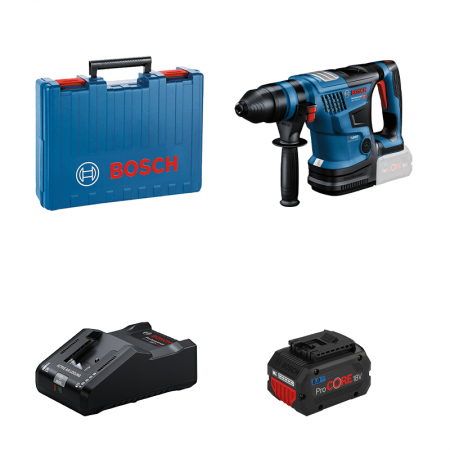 Perforateur GBH 18V-34 CF + 1 batterie Procore 18V 8 Ah + 1 chargeur GAL 18V-160 BOSCH