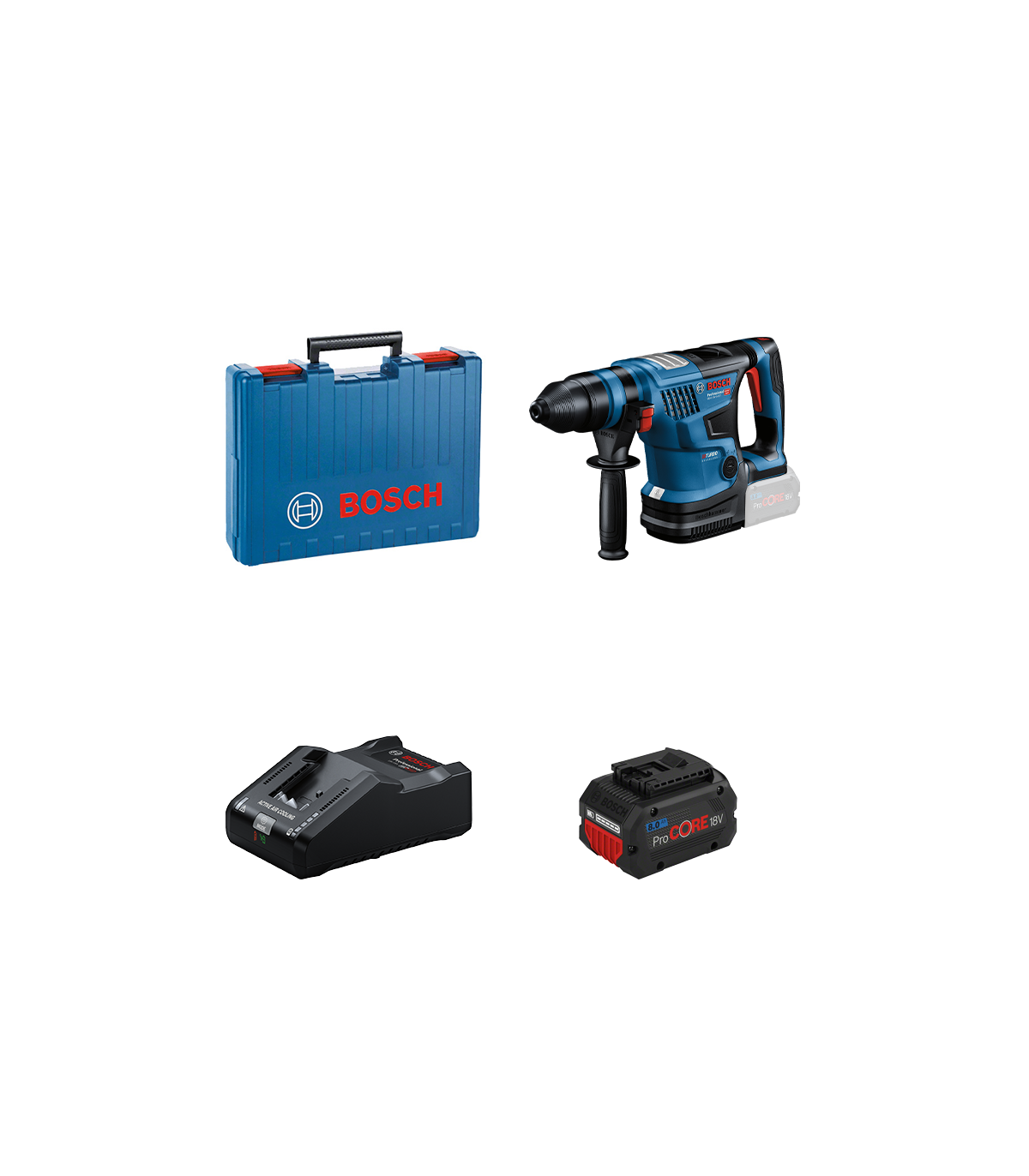 Perforateur GBH 18V-34 CF + 1 batterie Procore 18V 8 Ah + 1 chargeur GAL 18V-160 BOSCH