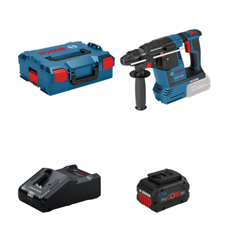 Perforateur GBH 18V-26 + 1 batterie Procore 18V 8 Ah + 1 chargeur GAL 18V-160 BOSCH