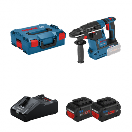 Perforateur GBH 18V-26 + 2 batteries Procore 18V 8 Ah + 1 chargeur GAL 18V-160 BOSCH