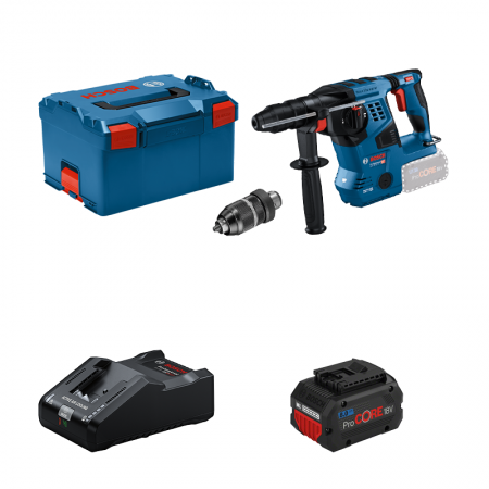Perforateur GBH 18V-28 CF + 1 batterie Procore 18V 8 Ah + 1 chargeur GAL 18V-160 BOSCH