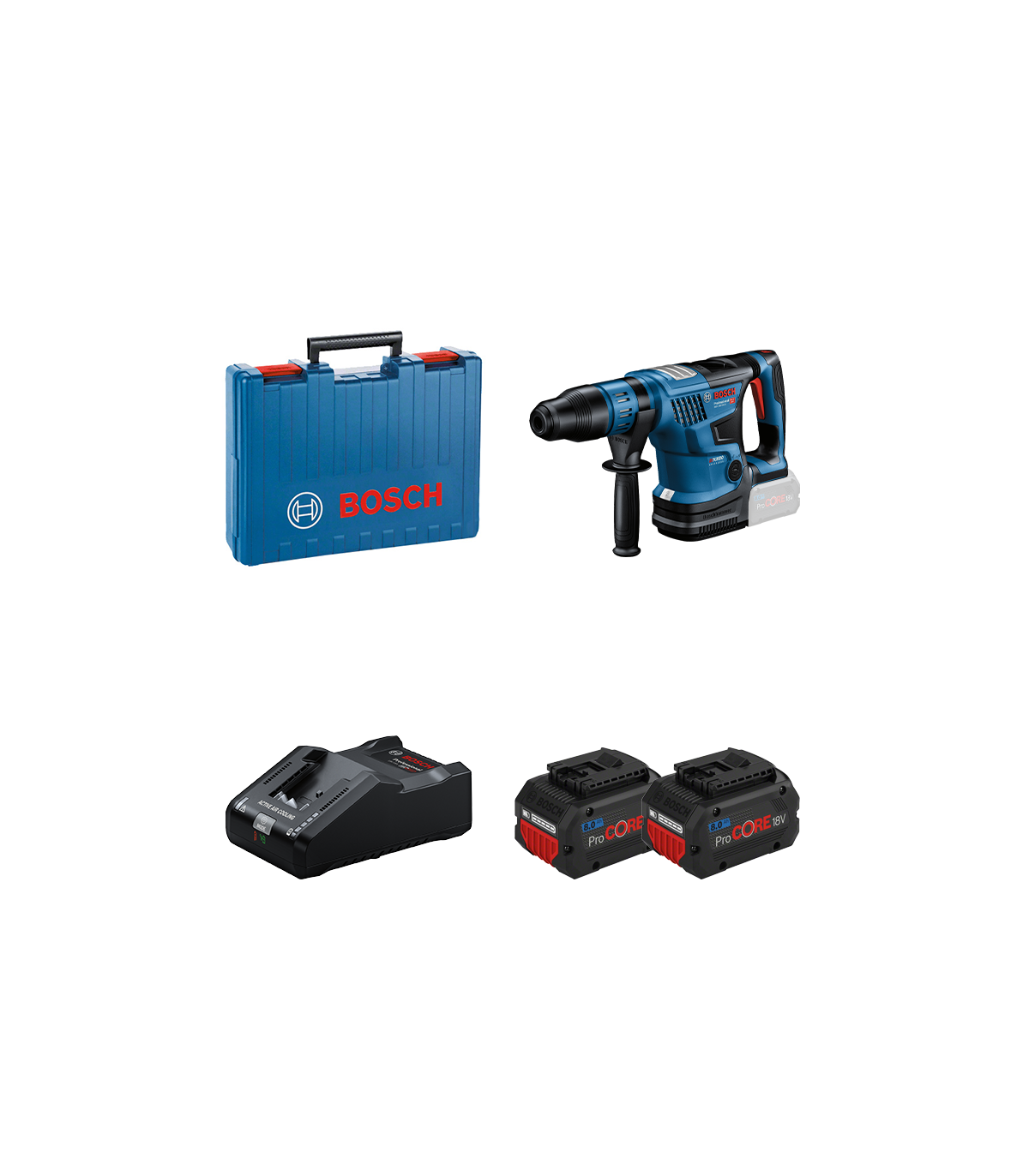 Perforateur GBH 18V-36 C + 2 batteries Procore 18V 8 Ah + 1 chargeur GAL 18V-160 BOSCH