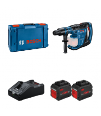 Perforateur SDS MAX GBH 18V-40 C + 2 batteries Procore 18V 12 Ah + 1 chargeur GAL 18V-160 BOSCH
