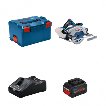 Scie circulaire Ø190 mm GKS 18V-68 GC + 1 batterie procore 18V 8 Ah + 1 chargeur GAL 18V-160 BOSCH