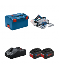 Scie circulaire Ø190 mm GKS 18V-68 GC + 2 batteries procore 18V 8 Ah + 1 chargeur GAL 18V-160 BOSCH
