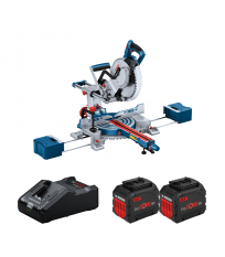 Scie à onglet Ø 254 mm GCM 18V-254 D + 2 batteries ProCore 18V 12 Ah + 1 Chargeur GAL 18V-160 BOSCH