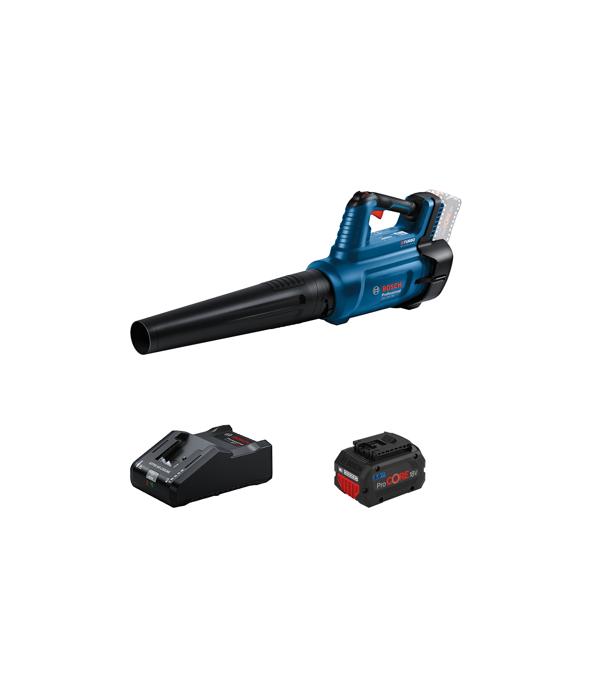 Souffleur 18V GBL 18V-750 + 1 Batterie Procore 18V 8 Ah + 1 Chargeur GAL 18V-160 BOSCH
