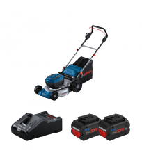 Tondeuse 2 x 18V  GRA 18V2-46 + 2 batteries Procore 18V 8 Ah + 1 chargeur GAL 18V-160 BOSCH