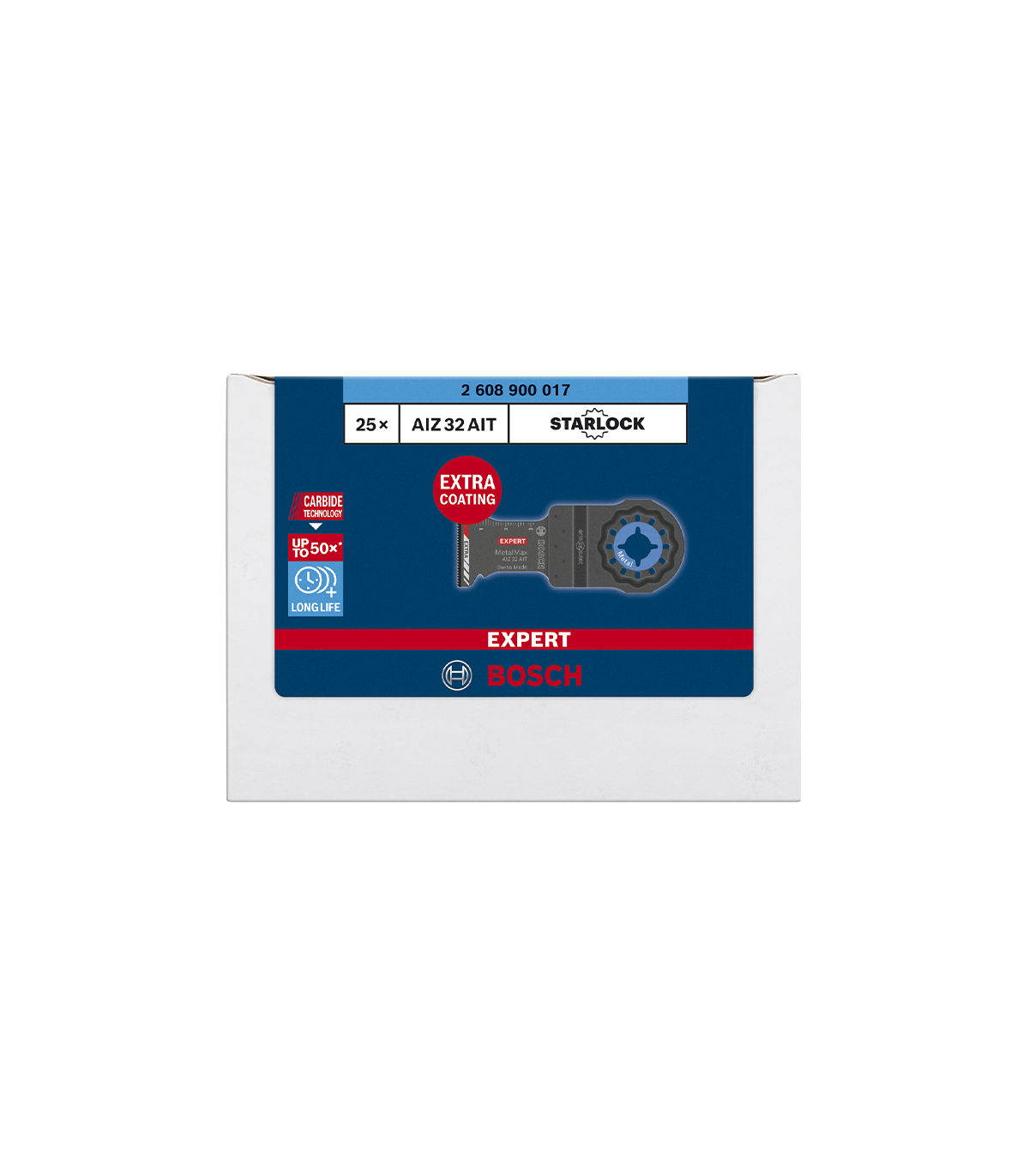 Lot de 25 lames plongeante carbure Starlock AIZ 32 AIT métal BOSCH
