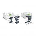 Pack visseuse à chocs TID18 + perforateur BHC 18 + 2 batteries 18V 4 Ah + 1 chargeur TCL 6 FESTOOL