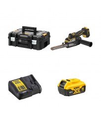 Lime à bande 18V DCM200NT + 1 batterie 18V 5 Ah + 1 chargeur DCB115-QW DEWALT