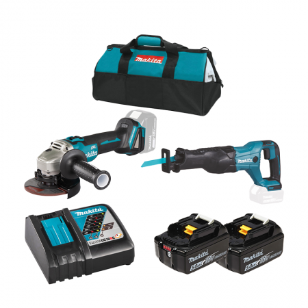 Pack Meuleuse DGA506Z + Scie sabre DJR186Z MAKITA