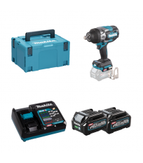Boulonneuse à chocs 3/4" 40V 1800 Nm TW001GZ01 + 2 batteries 40V 2,5 Ah + chargeur rapide DC40RA MAKITA