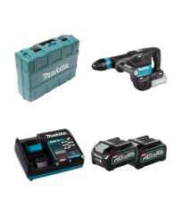 Burineur SDS-MAX 9,4 J 40V HM001GZ02 + 2 batteries 40V 4 Ah + chargeur rapide DC40RA MAKITA
