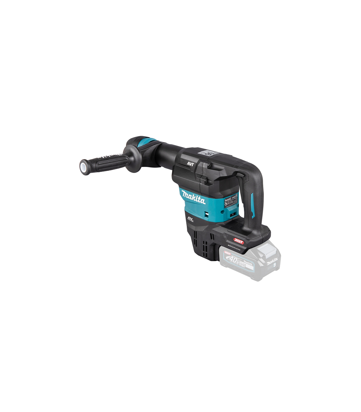 Burineur SDS-MAX 9,4 J 40V HM001GZ02 + 2 batteries 40V 4 Ah + chargeur rapide DC40RA MAKITA
