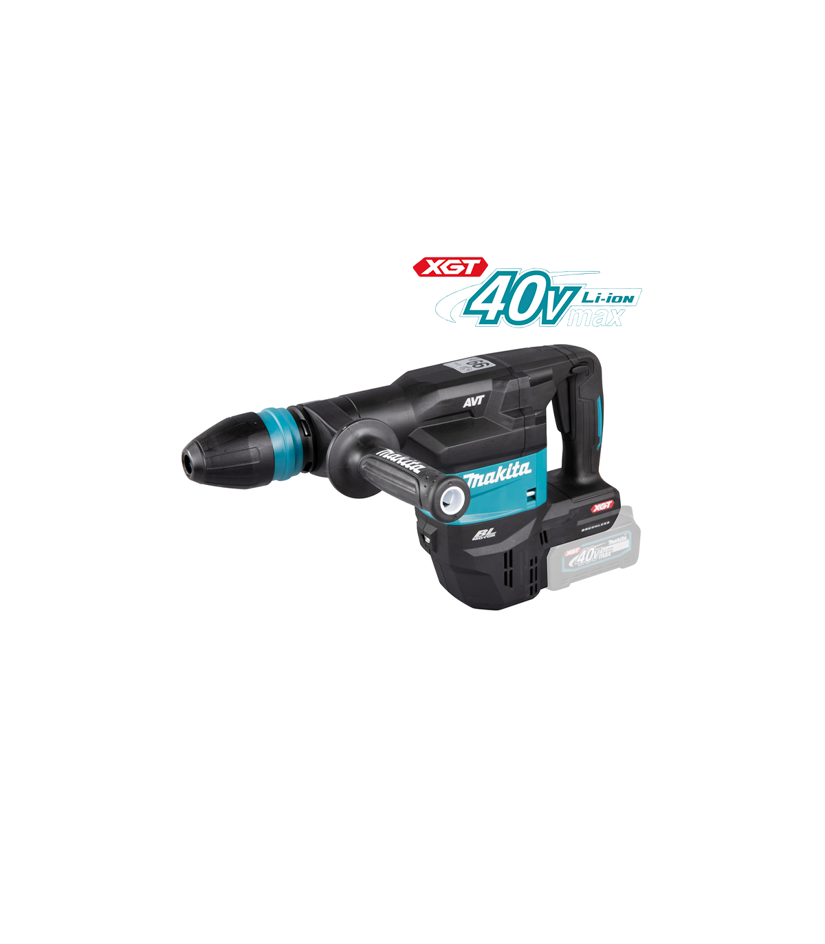 Burineur SDS-MAX 9,4 J 40V HM001GZ02 + 1 batterie 40V 4 Ah + chargeur rapide DC40RA MAKITA
