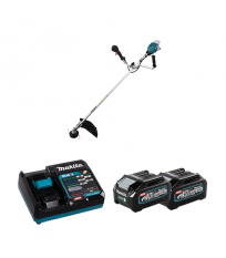 Débroussailleuse 40V UR006GZ02 + 2 batteries 40V 4 Ah + chargeur rapide DC40RA MAKITA