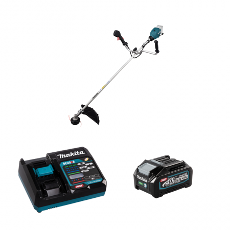 Débroussailleuse 40V UR006GZ02 + 1 batterie 40V 4 Ah + chargeur rapide DC40RA MAKITA