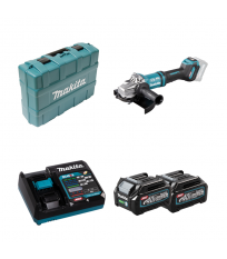 Meuleuse Ø230 mm 40V GA038GZ01 + 2 batteries 40V 2,5 Ah + chargeur rapide DC40RA MAKITA