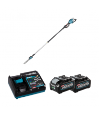 Tronçonneuse d'élagage à perche 40V UA004GZ + 2 batteries 40V 4 Ah + chargeur rapide DC40RA MAKITA