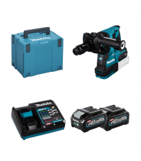 Perfo-burineur SDS-PLUS 2,9J 40V HR004GZ01 + 2 batteries 40V 4 Ah + chargeur rapide DC40RA MAKITA