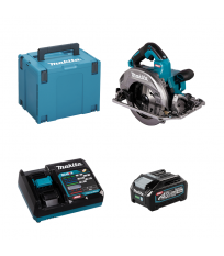 Scie circulaire 40V Ø190 mm HS004GZ03 + 1 batterie 40V 4 Ah + chargeur rapide DC40RA MAKITA