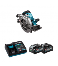 Scie circulaire 40V Ø235 mm HS009GZ + 2 batteries 40V 4 Ah + chargeur rapide DC40RA MAKITA