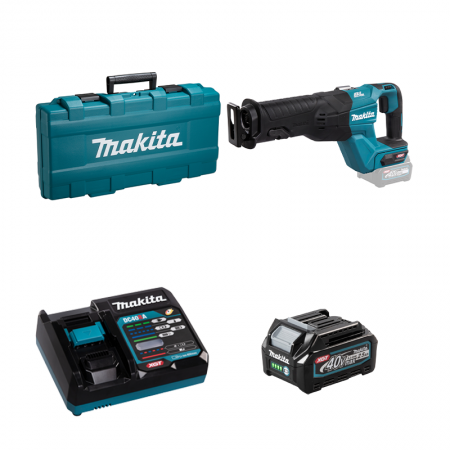 Scie récipro 40V JR001GZ + 1 batterie 40V 2,5 Ah + chargeur rapide DC40RA MAKITA