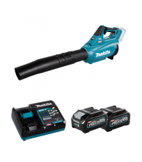 Souffleur 40V UB001GZ + 2 batteries 40V 4 Ah + chargeur rapide DC40RA MAKITA
