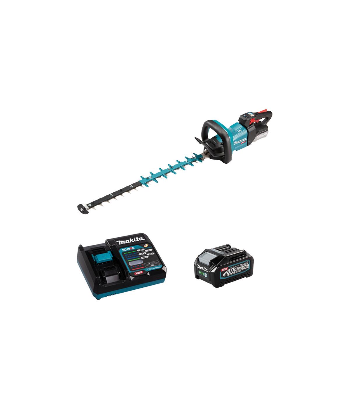 Taille-haie 40V 60cm UH004GZ + 1 batterie 40V 4 Ah + chargeur rapide DC40RA MAKITA