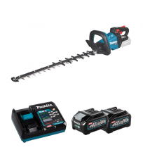 Taille-haie 40V 60cm UH006GZ + 2 batteries 40V 4 Ah + chargeur rapide DC40RA MAKITA