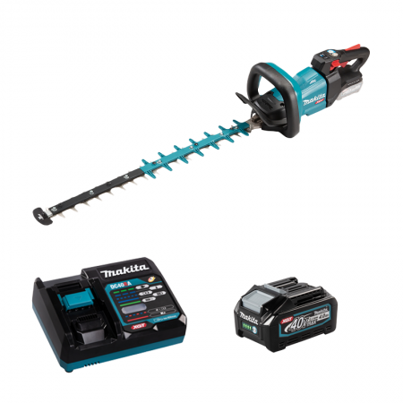Taille-haie 40V 75cm UH005GZ + 1 batterie 40V 4 Ah + chargeur rapide DC40RA MAKITA