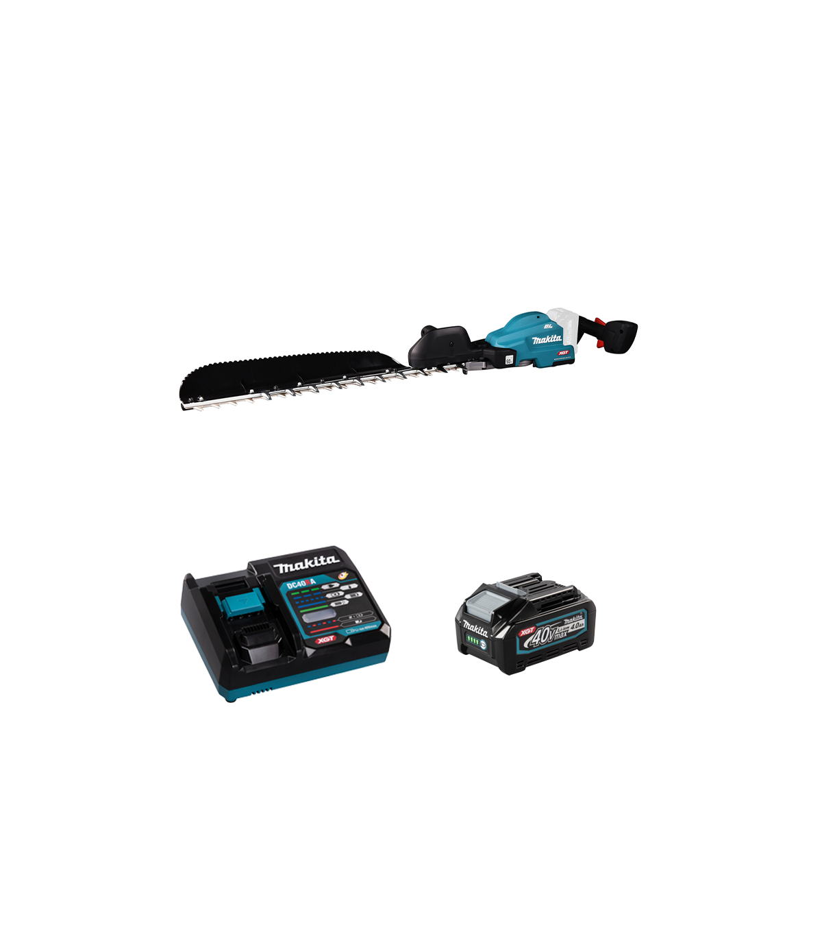 Taille-haie 40V 60cm UH013GZ + 1 batterie 40V 4 Ah + chargeur rapide DC40RA MAKITA