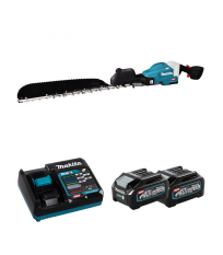 Taille-haie 40V 60cm UH013GZ + 2 batteries 40V 4 Ah + chargeur rapide DC40RA MAKITA