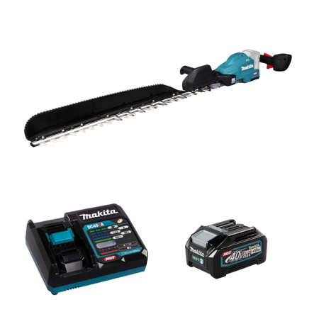 Taille-haie 40V 75cm UH014GZ + 1 batterie 40V 4 Ah + chargeur rapide DC40RA MAKITA