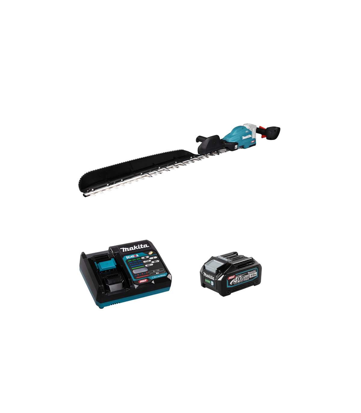 Taille-haie 40V 75cm UH014GZ + 1 batterie 40V 4 Ah + chargeur rapide DC40RA MAKITA