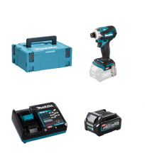 Visseuse à chocs 40V 220 Nm TD001GZ02 + 1 batterie 40V 2,5 Ah + chargeur rapide DC40RA MAKITA