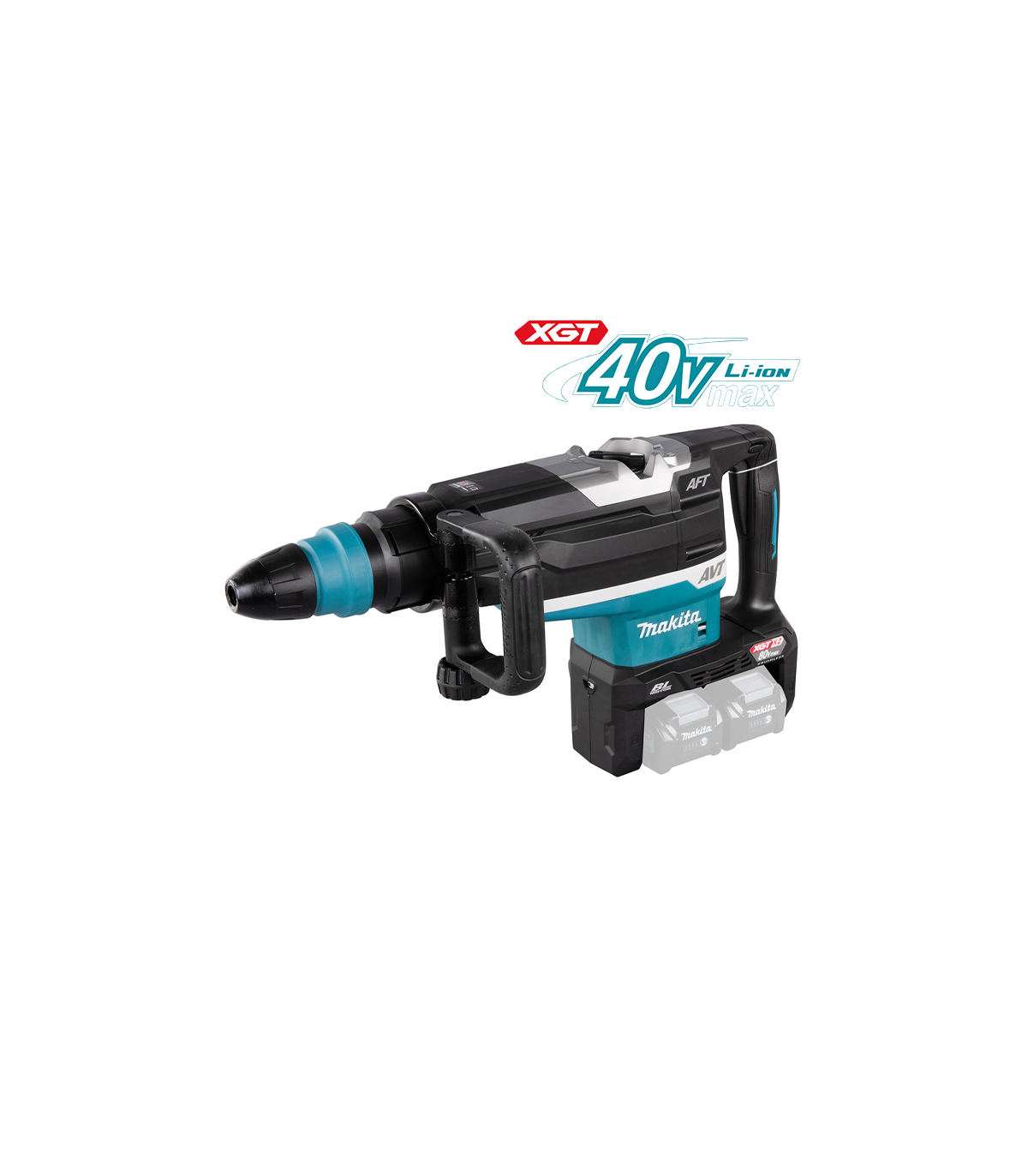 Perfo-burineur SDS-MAX 21,4J 2x40V + 2 batteries 40V 2,5 Ah + chargeur rapide DC40RA HR006GZ MAKITA