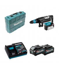 Perfo-burineur SDS-MAX 21,4J 2x40V + 2 batteries 40V 4 Ah + chargeur rapide DC40RA HR006GZ MAKITA