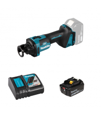 Affleureuse 18V plaque de plâtre DCO181Z + 1 batterie BL1850B 18V 5 Ah + 1 chargeur rapide DC18RC MAKITA