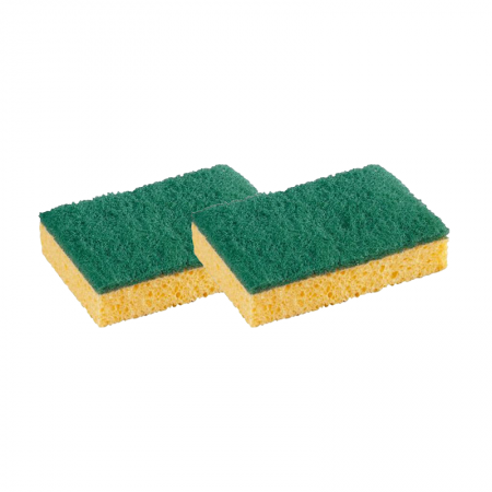 Lot de 2 éponges grattantes vert 110 x 70 x 23 mm AEXALT