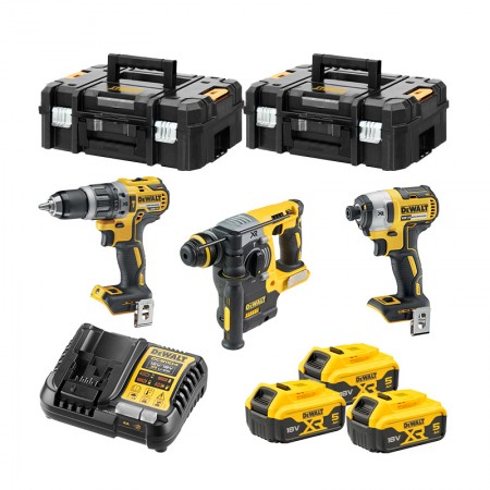 Pack 3 outils DCK368P3T (DCD796 + DCH273 + DCF887) DEWALT