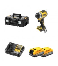 Visseuse à chocs 18V DCF860NT-XJ + 2 batteries 18V 1,7 Ah PowerStack + 1 Chargeur DCB1104-QW DEWALT