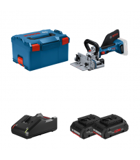 Lamelleuse GFF 18V-22 + 2 batteries ProCore 18V 4 Ah + Chargeur GAL 18V-40 BOSCH