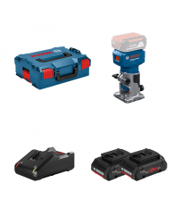 Affleureuse GLF 18V-8 + 2 batteries ProCore 18V 4 Ah + Chargeur GAL 18V-40 BOSCH