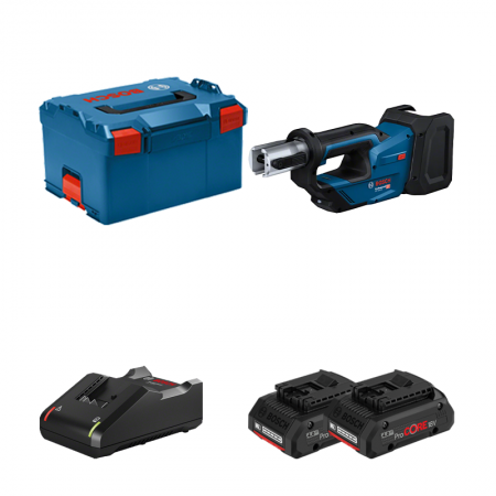Sertisseuse GPT 18V-19 + 2 batteries ProCore 18V 4 Ah + Chargeur GAL 18V-40 BOSCH
