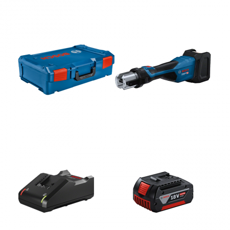 Sertisseuse GPT 18V-32 + 1 batterie GBA 18V 4 Ah + Chargeur GAL 18V-40 BOSCH