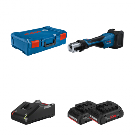 Sertisseuse GPT 18V-32 + 2 batteries ProCore 18V 4 Ah + Chargeur GAL 18V-40 BOSCH